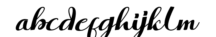 After Christmas Italic Font LOWERCASE