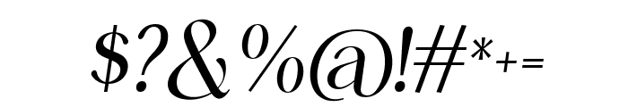 AfterMidnight-Italic Font OTHER CHARS
