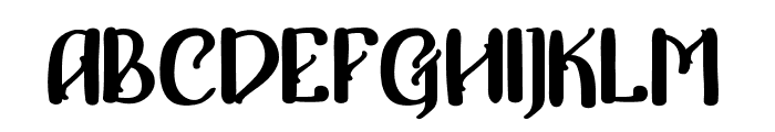 Afterglow Font UPPERCASE