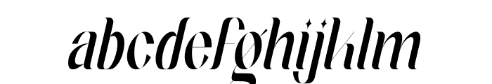 Afteris Moghu Condensed Italic Font LOWERCASE