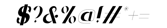 Afteris Moghu Italic Font OTHER CHARS