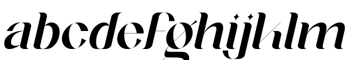 Afteris Moghu Italic Font LOWERCASE