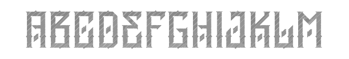 Afterlife Hatch FD Font LOWERCASE