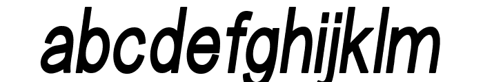 Aftermath Condensed Bold Italic Condensed Bold Italic Font LOWERCASE