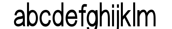 Aftermath Condensed Condensed Regular Font LOWERCASE
