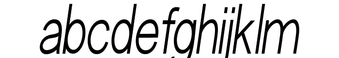 Aftermath Condensed Thin Italic Condensed Thin Italic Font LOWERCASE