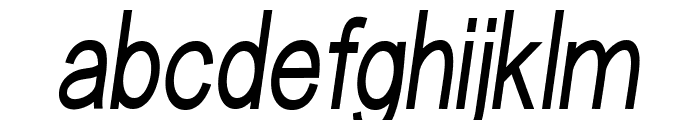 Aftermath Extracondensed Regula Extra-condensed Italic Font LOWERCASE