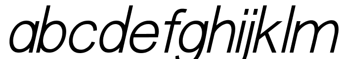 Aftermath Thin Thin Italic Font LOWERCASE