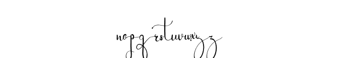 Aftermoon Font LOWERCASE