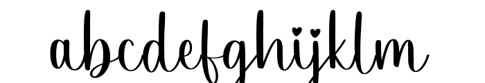 Afternight Font LOWERCASE