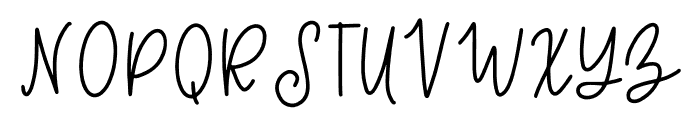 Aftertaste Regular Font UPPERCASE