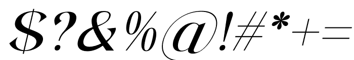 Aftesto Italic Font OTHER CHARS