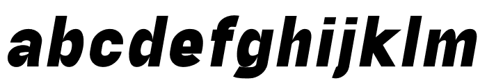 Aftetir Black Italic Font LOWERCASE