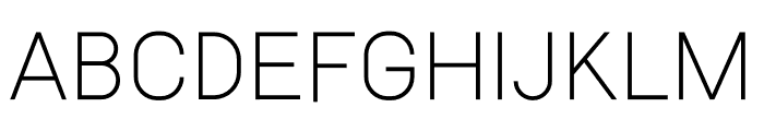 Aftetir Thin Font UPPERCASE