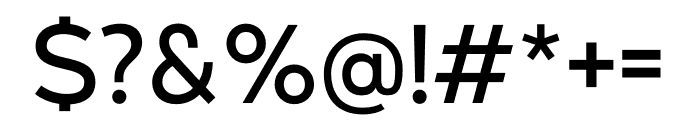 Aftika Regular Font OTHER CHARS