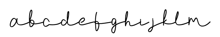 Agashi Signature Font Font LOWERCASE