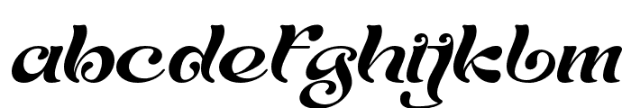 Agaste-Italic Font LOWERCASE