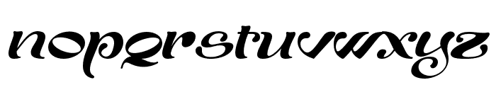 Agaste-Italic Font LOWERCASE