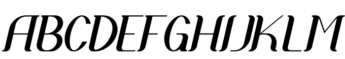 Agata Italic Font UPPERCASE