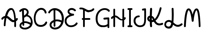 Agatha Kitty Regular Font UPPERCASE