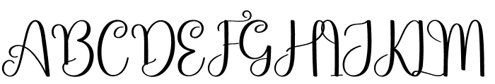 Agatha Signature Font UPPERCASE