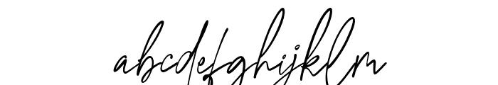 AgathaChristy-Regular Font LOWERCASE