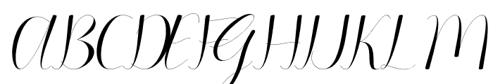 Ageitha Italic Font UPPERCASE
