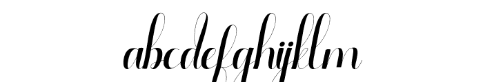 Ageitha Italic Font LOWERCASE