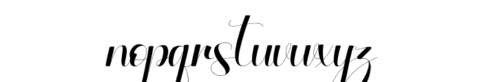 Ageitha Italic Font LOWERCASE