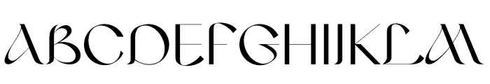 Agelix Ligature Font UPPERCASE