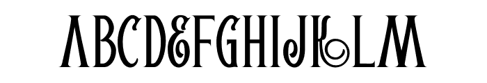 Agendra Serif Font Regular Font UPPERCASE