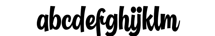 Ageoline-Regular Font LOWERCASE