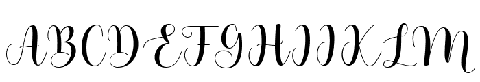 Agetha Script Regular Font UPPERCASE