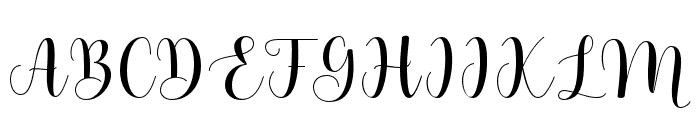 AgethaScript-Regular Font UPPERCASE