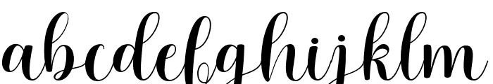 AgethaScript-Regular Font LOWERCASE