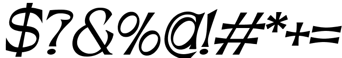 Agfiustor Bold Italic Font OTHER CHARS