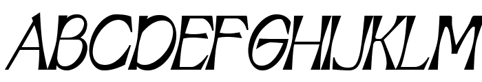 Agfiustor Bold Italic Font UPPERCASE