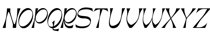 Agfiustor Italic Font UPPERCASE