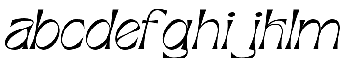 Agfiustor Italic Font LOWERCASE