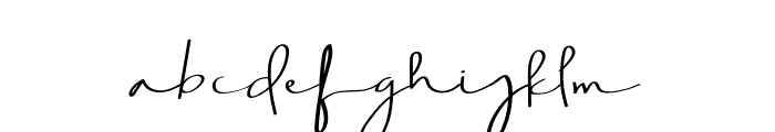Aghnesta Signature Font LOWERCASE