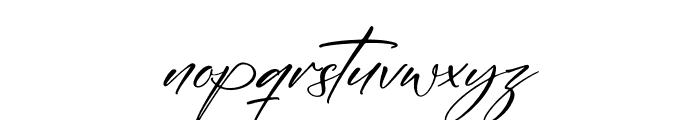 Aghnisty Italic Font LOWERCASE