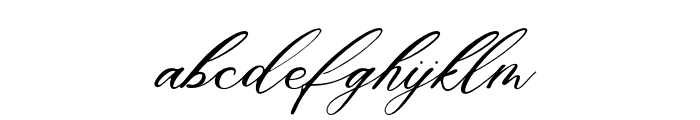 Aghony Script Regular Font LOWERCASE