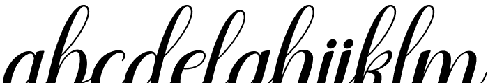 Agilia Italic Font LOWERCASE