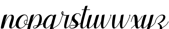 Agilia Italic Font LOWERCASE