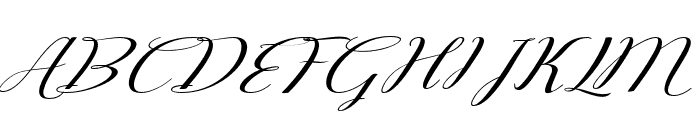 Agilleascript Font UPPERCASE