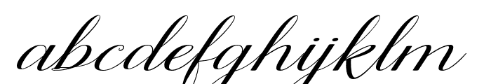 Agilleascript Font LOWERCASE