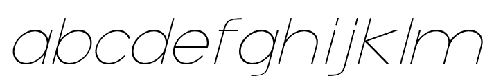 AginoeSans-Italic Font LOWERCASE