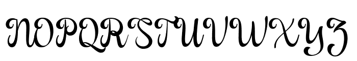 Agisha Script Regular Font UPPERCASE