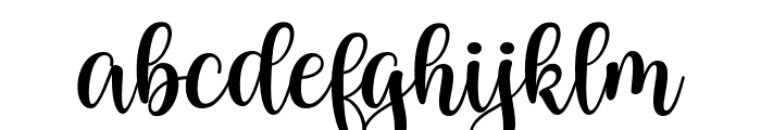 Agisha Script Regular Font LOWERCASE