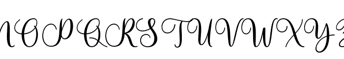 AgistaScript-Regular Font UPPERCASE